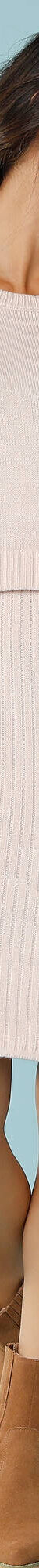 Robe pull effet portefeuille, Spécial Petites (beige) Robe pull effet portefeuille, Spécial Petites (beige)